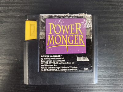 Power Monger for Sega Genesis Cart Great Shape