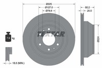 2X Textar 92271103 Bremsscheibe FüR Chevrolet Isuzu Saab