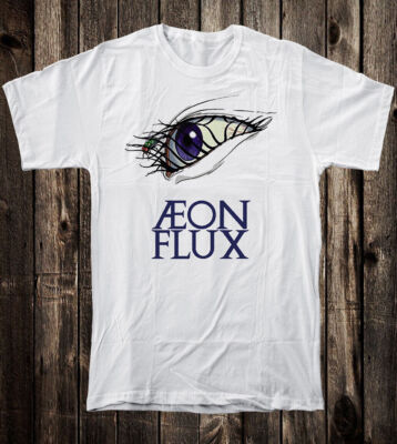 Retro Art Tee T Shirt 100% Cotton Aeon Flux Eye MTV Liquid Television Cartoon