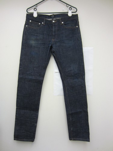 APC Petit Standard Japanese Indigo Denim Jeans Tag 32 *Real 34x33.5 - Picture 2 of 24