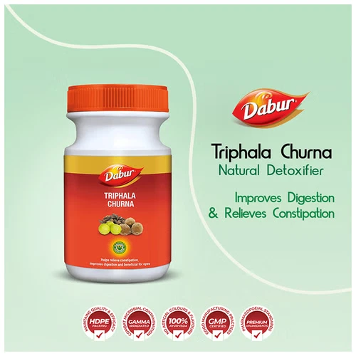 Dabur TRIPHALA CHURNA 500 grammi | Triphla Polvere Allevia Stitichezza,Acidità,Gas - Foto 5 di 7