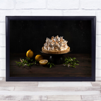 Baiser auf dem Zitronenkuchen Wandkunstdruck