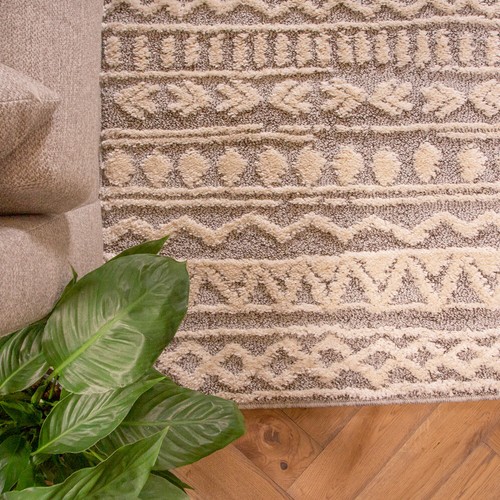 Grey Hallway Runners Long Hall Boucle Runner Rugs Scandi Style Rug 60cm x 240cm - Picture 7 of 45