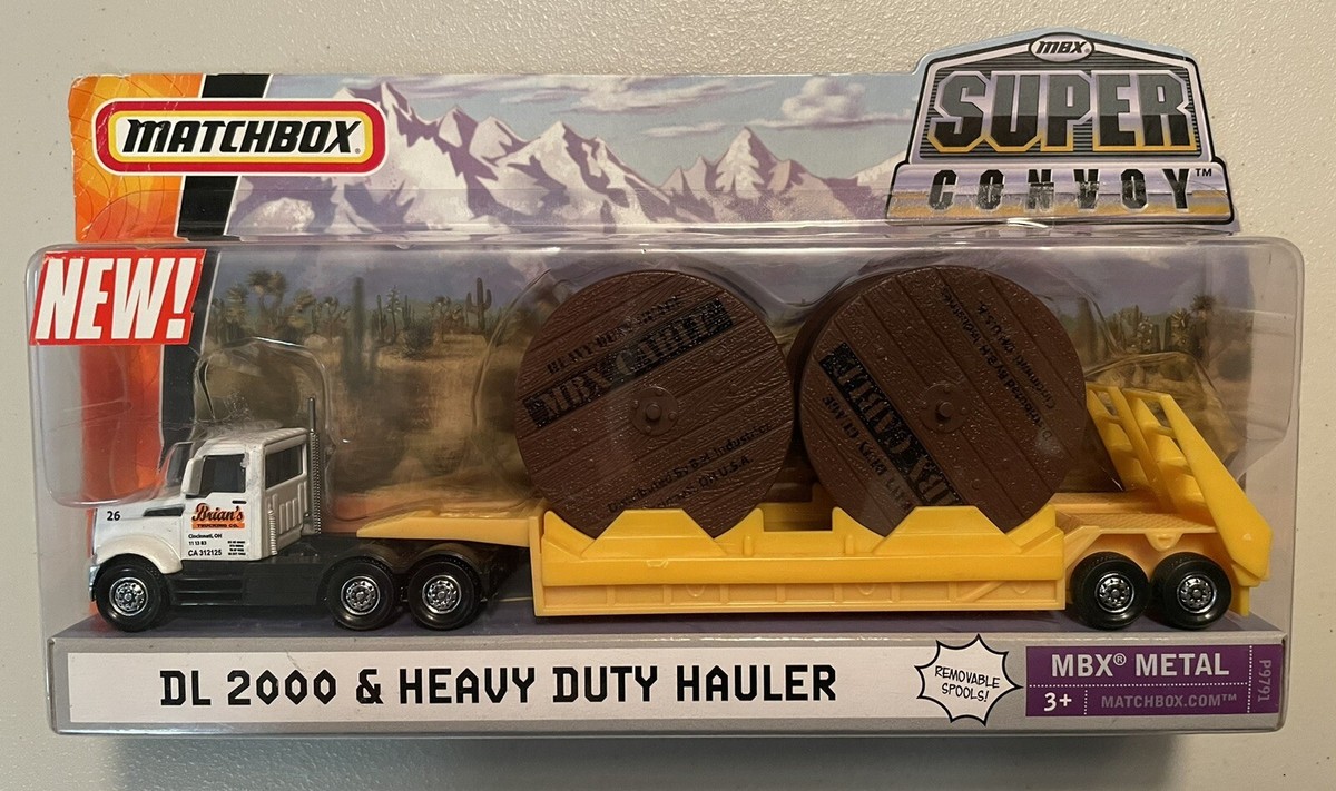 Matchbox Rare Super Convoy DL 2000 & Heavy Duty Hauler Cable