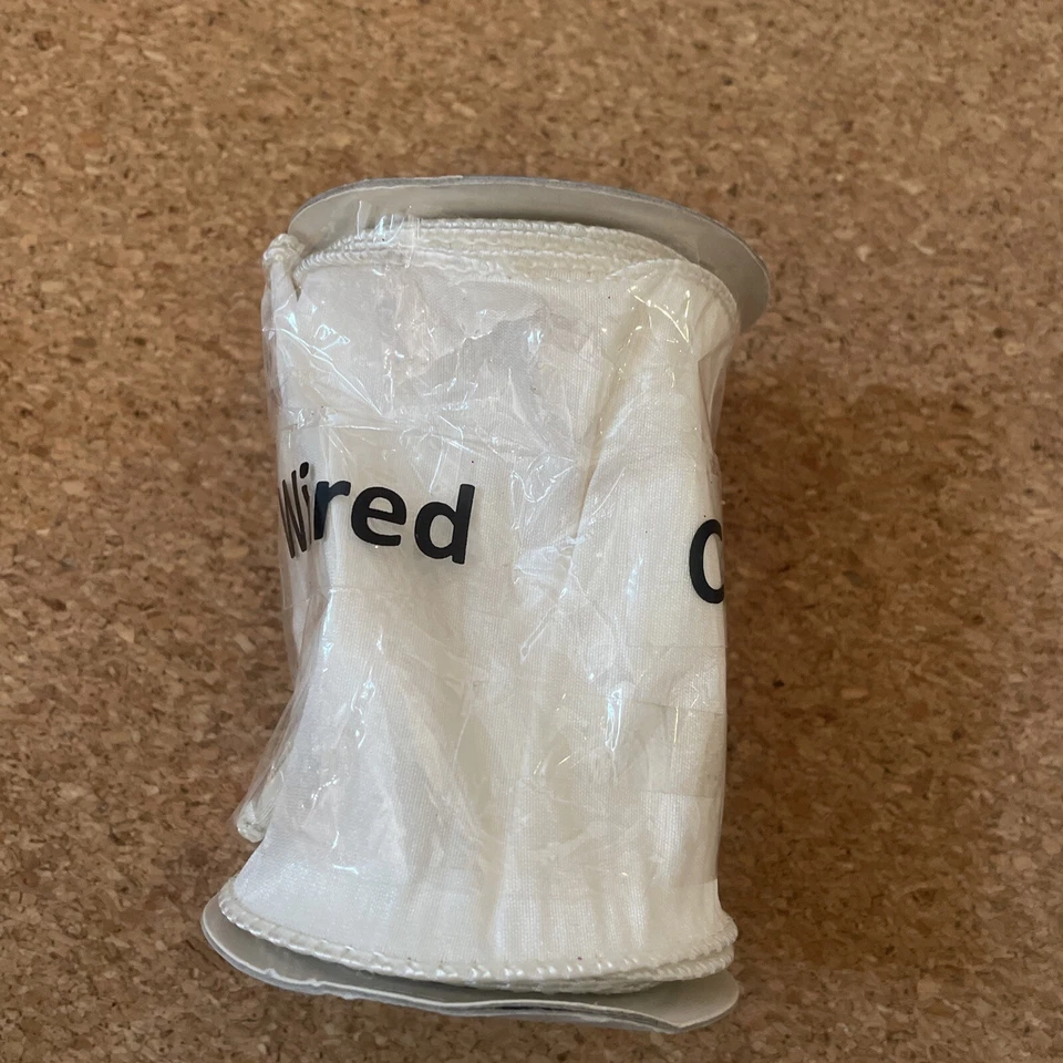 "Cinta de satén blanca de marfil 1040 de 4"" de ancho para decoración de fiestas de boda corona floral" Foto 4 de 4