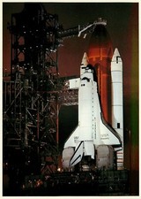 Space Shuttle Discovery Complex 39 Preparations Nasa Postcard Vintage Unstamped