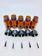 10ml Amber Pet Bottles with Brush Applicator for Various Types of Glue, Liquids