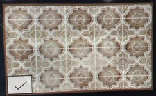 Kitchen Stove Backsplash Sticker / Wall Decal 30"x18" BROWN TILES 2, GR