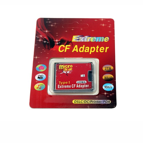 Dual 2 port Micro SD SDHC to Compact Flash CF 1 Type I Card Adapter Converter - Picture 2 of 15
