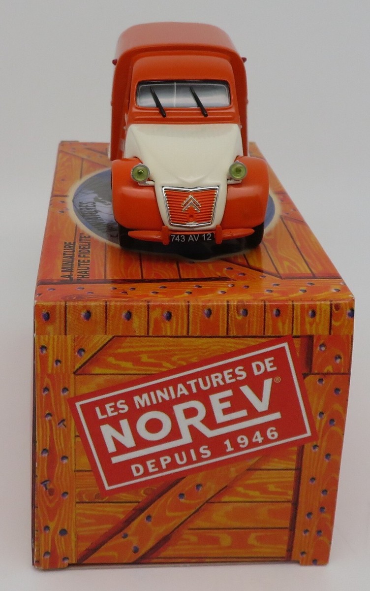 b NOREV HACHETTE #9 CITROEN 2CV AZU BUVEZ ORANGINA 1955 1/43
