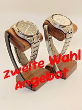 Uhrenhalter Nussbaum Holz Handarbeit Uhrenständer Schmuckständer zweite Wahl