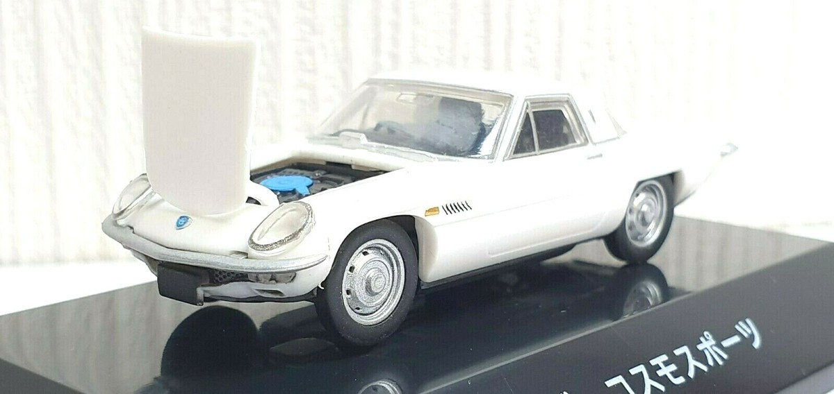 1/64 F-Toys MAZDA COSMO SPORT WHITE car model w/detailed