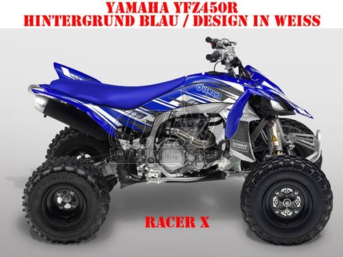 INVISION KIT GRÁFICO DE DECORACIÓN ATV YAMAHA YFZ 450 04-14, YFZ 450R RACER-X, CALCOMANÍAS B - Imagen 11 de 12