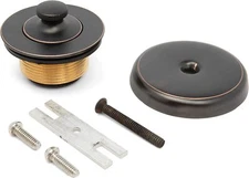 Bathtub Tub Drain Assembly  Conversion Kit, One Hole , All Brass Construction
