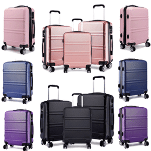 Hardshell Cabin Suitcase Spinner Travel Luggage Trolley Case Lightweight Nude