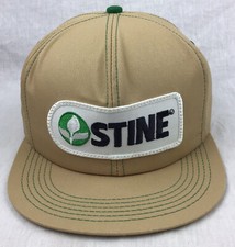 Stine Soybean Patch SnapBack Trucker Hat Cap K Products USA Beige Vintage