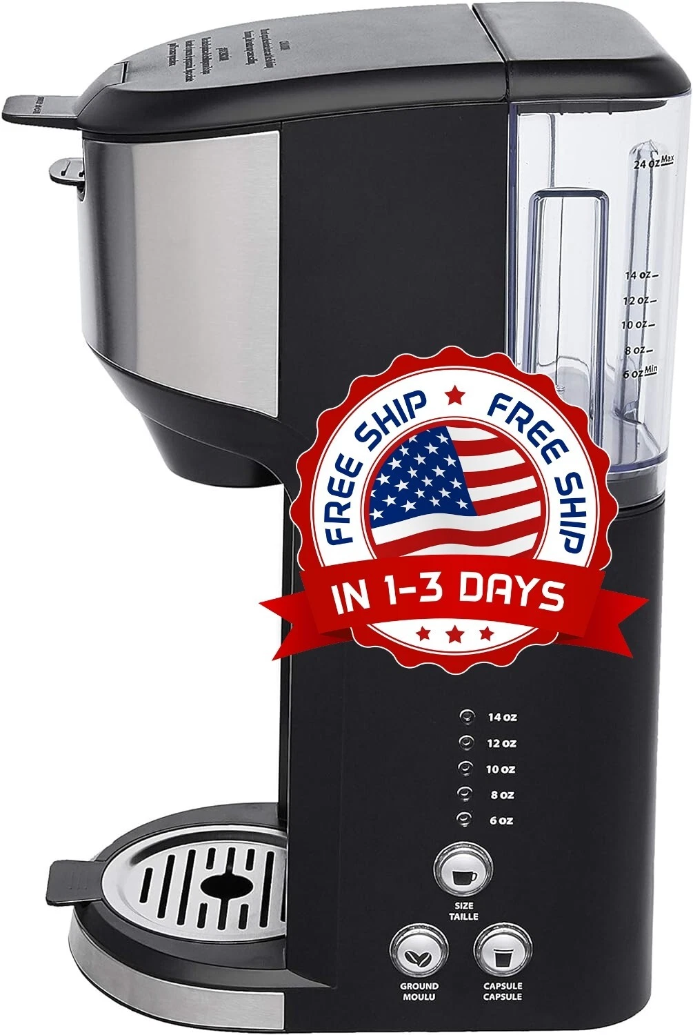 Cafetera Electrica De 14 Oz 120V Maquina Para Cafe Pequeñas En Ofertas Baratas..