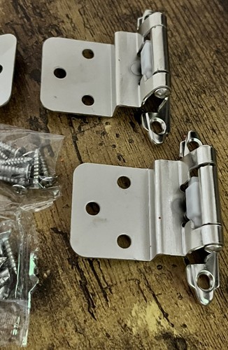 Lotto cerniere armadio da cucina offset 3/8" porte cerniere autochiudenti montaggio facciale - Foto 4 di 14