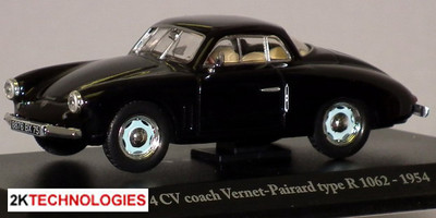 Renault 4CV Coupe Vernet-Pairard Type R 1062 1954 1/43 Scale New on Plynth T48