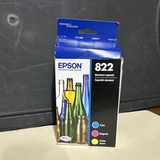 Epson 822 Standard Capacity, Cyan, Magenta, Yellow Jaune -Cartridge Combo Pack