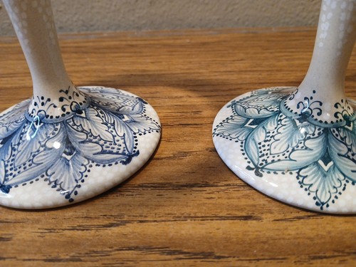 2 copas de vino PASCAL RAVELLO pintadas a mano de 9" - Imagen 4 de 5