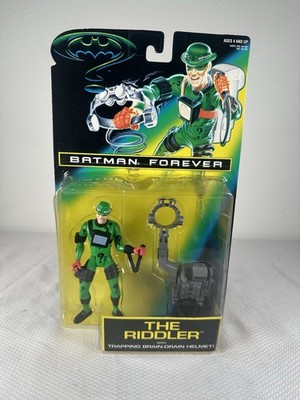 Kenner 1995 Batman Forever The Riddler Action Figure NEW Brain Drain Helmet