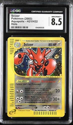 Scizor graded CGC 8.5 for sale on eBay