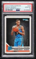 2019 Donruss Rated Rookie Press Proof Purple Darius Bazley PSA 10 GEM MT 00c9
