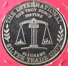 U.S. The International Silver Trade Unit The Eagle Medallion .999 Silver
