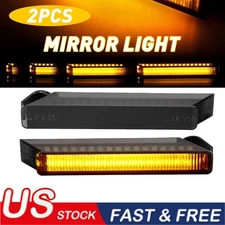 Smoked Sequential LED Under Side Mirror Turn Signal Lights For Ford F-150