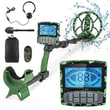 Adjustable Metal Detector w/ Backpack for Beginner, IP68 Waterproof Search Coil