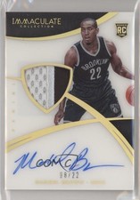 2014-15 Panini Immaculate Rookie Jersey Number 8/22 Markel Brown Patch Auto 1j6
