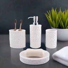 Floris 4 Piece Bathroom Accessory Set