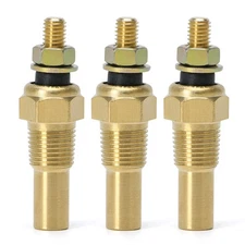 3pcs 1/8 NPT Temperature Sensor Sender Sending Unit For Water Coolant Oil Temp