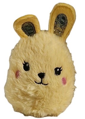 Easter Yellow Round 8 Inch Bunny Plush By Way To Celebrate (T53)