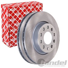 2X FEBI BREMSSCHEIBEN Ø280mm VORNE PASSEND FÜR AUDI A3 SEAT ALTEA LEON TOLEDO