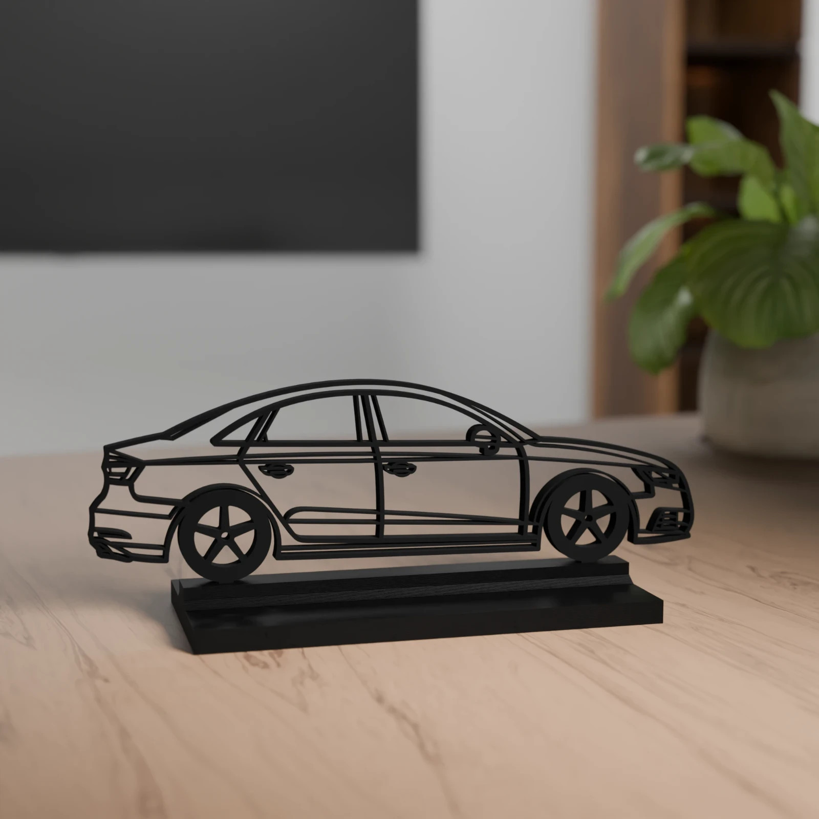 Decorazione 3D modello berlina A3 - regalo per gli amanti dell'auto