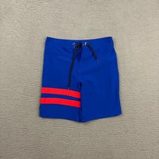 Hurley Phantom Board Shorts Mens Size 28 Blue Red Striped Surfer Beach Outdoor