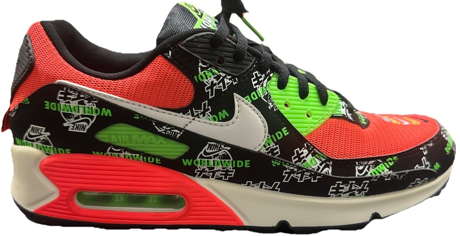 Nike Air Max 90 SE Worldwide - Black Katakana Logo W for sale | eBay