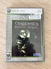 Condemned: Criminal Origins CIB (Microsoft Xbox 360, 2005)