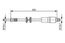 Flexible de frein Mercedes 406