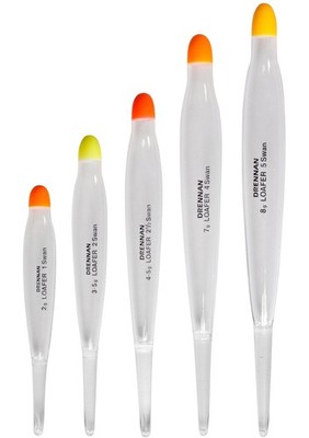 Drennan Loafer transparent 2,4g 3,6g 4,4g 6,4g 8,0g Schwimmer Pose Forelle Döbel
