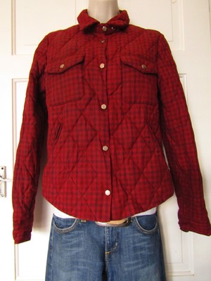 Grunge John Orchestra, Explosion Quilted Winter Black & Red Checked Shirt S