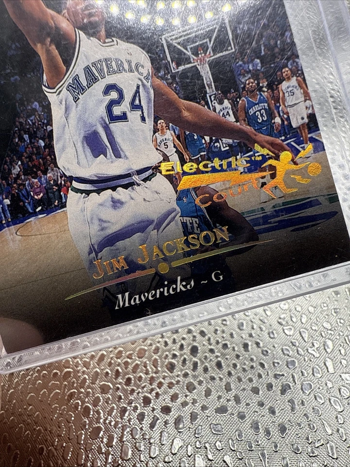 1995-96 Upper Deck Electric Court Gold SSP Jim Jackson #225 Foto 3 de 3