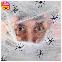 Halloween Spinnennetz Deko 200G Dehnbare Mit 40 KüNstlichen Spinnen 40 StüCk