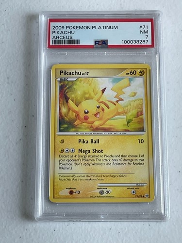Pikachu graded PSA 7 for sale on eBay