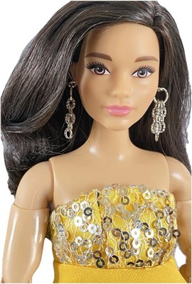 Barbie Fashionista #51 ReBodied_MadeToMove_Custom Yellow Outfit