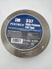 POLYKEN 337 Foil Tape,1 7/8 in x 50 1/4 yd,Aluminum 499L72