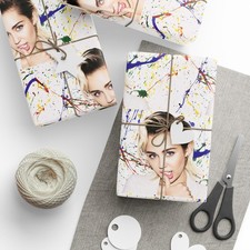 Miley Cyrus Singer Graduation Birthday Christmas Present Gift Wrapping Papers