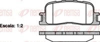 Remsa Bremsbelagsatz, Scheibenbremse 0854.00 FüR Toyota